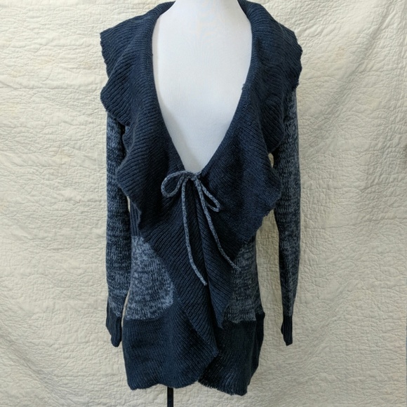 Extra Touch Sweaters - Xtra touch ruffle cardigan sweater